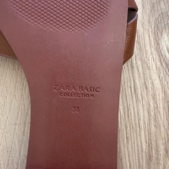 Zara Women's Brown Slide Sandals - Picture 5 of 5